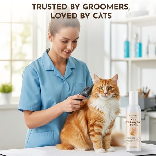Cat Detangler Spray for Matted Fur & Grooming - Soothes & Hydrates