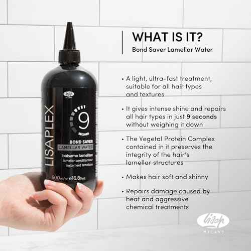 Lisaplex Lamellar Water ? Works in just 9 Seconds ? Detangling, Frizz-reducing, Repairing ? Improves Softness and Shine ? Reduces Blowdrying Time (16.8 Oz)