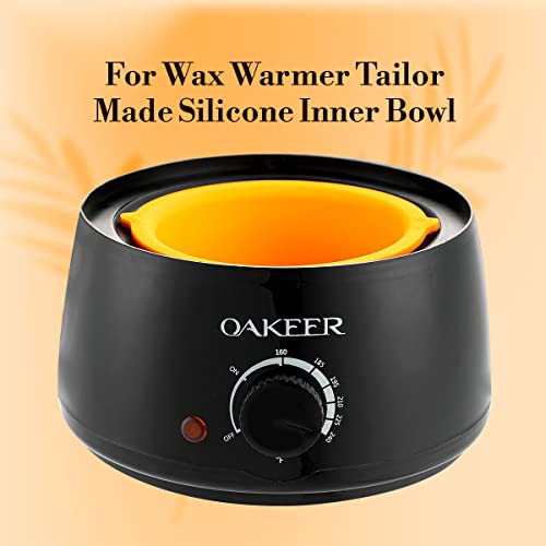 Oakeer Silicone Wax Bowl Wax Warmer Silicone Bowl Nonstick Wax Pot Reuse Waxing Bowl Single Bowl (Purple)