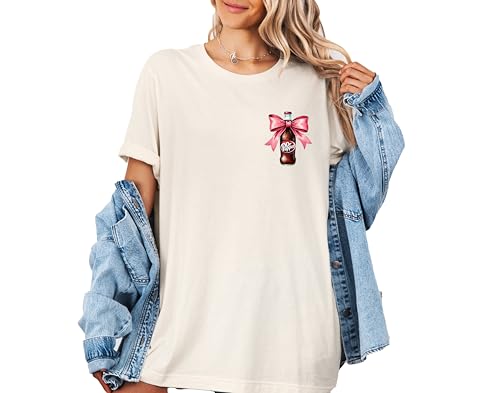 Pink Bow Coquette Unisex T-Shirt - Funny Soda Lover Gift