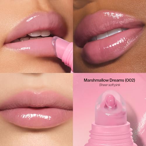 Revlon Glimmer Lip Treat Balm + Mask¢â, Overnight Peptide Lip Treatment, Hydrating, 002 Marshmallow Dreams, 0.4 fl oz