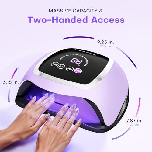 Gugusure 180W UV Nail Lamp with Touch Screen & Auto Sensor