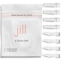 Jill Dermaplane Razor Refills for Women ? 8 Single-Use Face Razor Blades for Facial Hair Removal & Exfoliation ? Fits Jill V1 Dermaplaner Only (Not Compatible with V2 Kit)