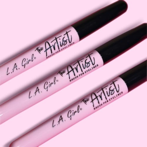 L.A. Girl Artist Brush Pen Eyeliner - Inky Black