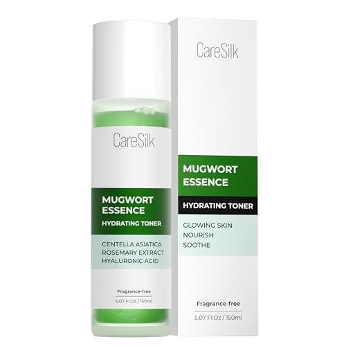 Mugwort Essence,Hydrating Face Toner with Artemisia, Hyaluronic Acid, Centella Asiatica & Rosemary Extract - Deep Moisturizing Skin Care & Barrier Protection Face Mist - 150 ml