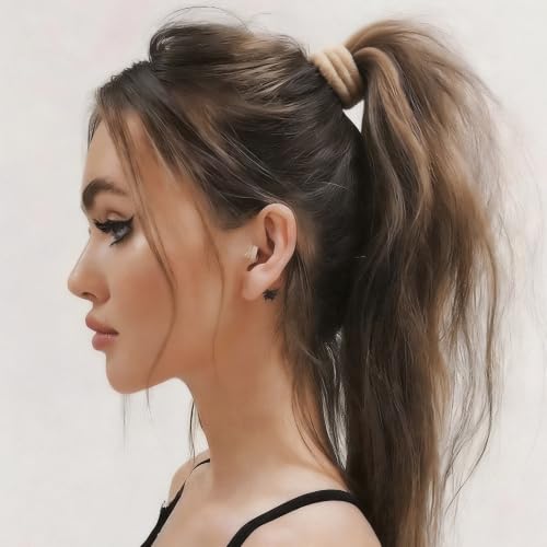 Large No-Crease Hair Ties for Thick Curly Long Hair | 12 Pcs