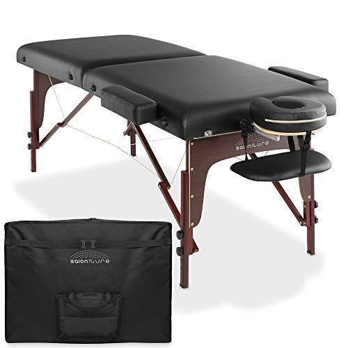 Saloniture Professional Massage Table with Memory Foam