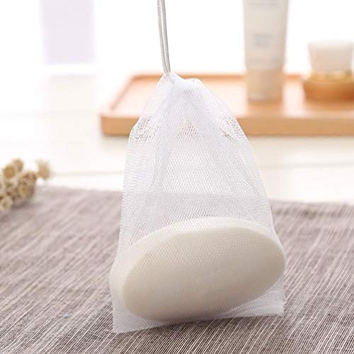 Foaming Soap Net Pouch 50pcs Mesh Bags for Bath & Body Cleaning