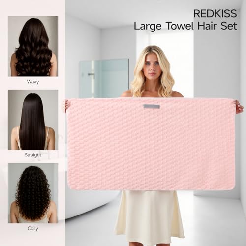 REDKISS Microfiber Hair Towel Wrap 24x42 - 3 Pack