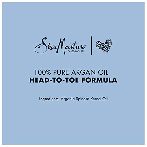 Sheamoisture Multi-Tasking Oil for Smooth Hair and Skin 100% Pure Argan Oil Head-to-Toe Formula 1.6 Fl Oz