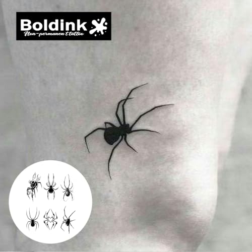 Spider Temporary Tattoo | Waterproof Realistic Fake Tattoo for Men & Women