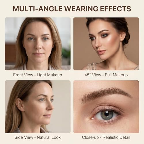 4D Hair-Like Eyebrow Tattoo Stickers - 54 Pairs (6 Sheets)