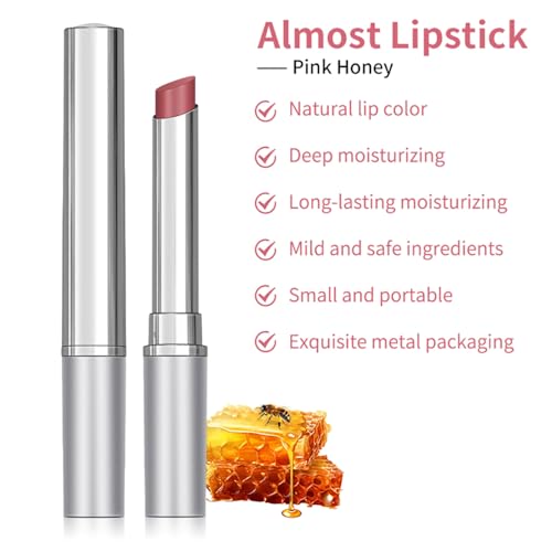 2-Piece Tinted Lip Balm Set - Hydrating Black & Pink Glossy