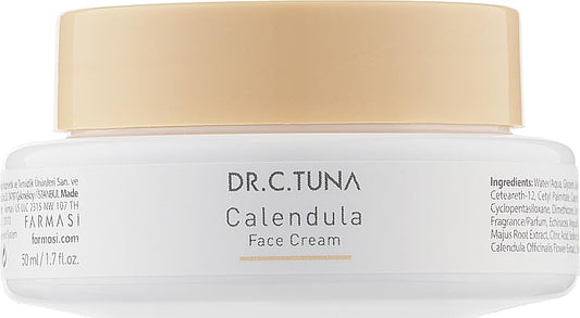 FARMASi Dr.C.Tuna Calendula Face Cream - Nourishing Hydrating Sensitive Skin Care Soothing Gentle Formula Daily Moisturizer