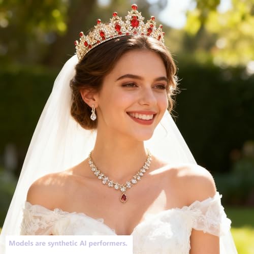 Kamirola Queen Crown & Crystal Tiara for Women - Bridal & Party