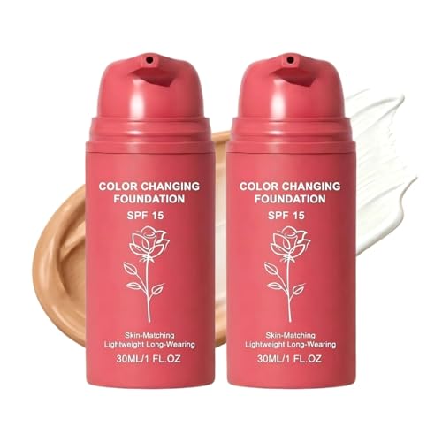 Color Changing Foundation SPF 15 - Adaptive Liquid Makeup 2-Pack