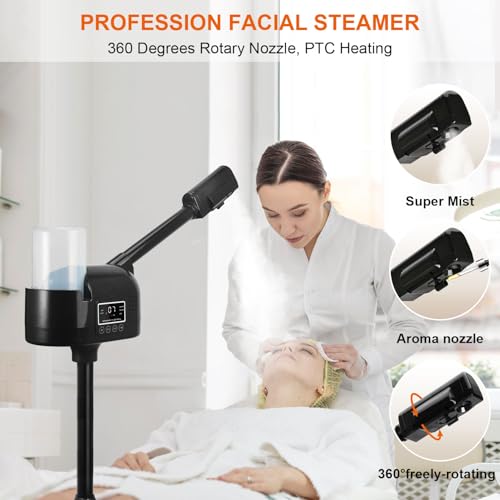 Professional Facial Steamer with PTC Heating & 1L Tank