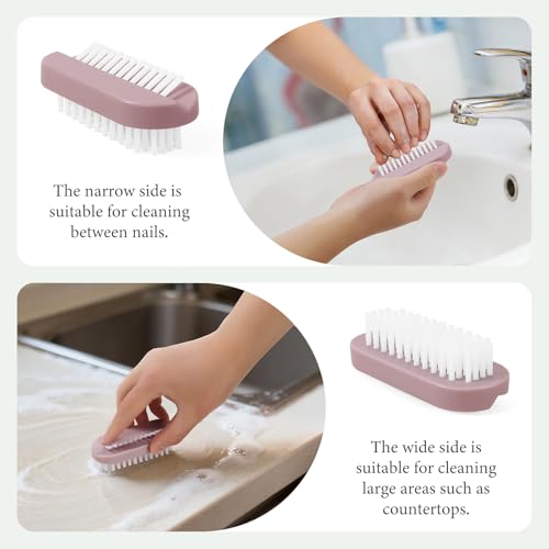 Heavy-Duty Nail Brush for Deep Cleaning Fingernails & Toes - 4 PCS