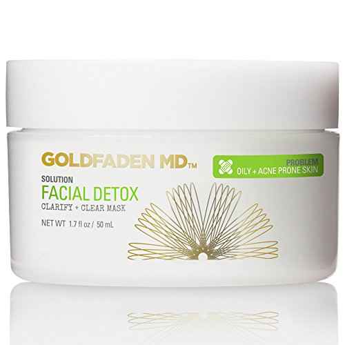 GOLDFADEN MD Facial Detox Mask Clarifying Face Mask w/Zinc Oxide, Sulfur, Salicylic Acid & Grapefruit Purifying Deep Clean Minimizes the Appearance of Redness, Blackheads & Pores 1.7 ? oz