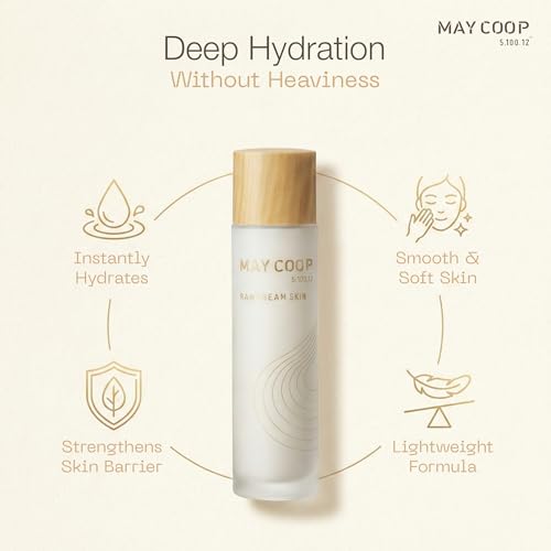 May COOP Cream Skin Toner for Face | 2-in-1 Toner & Moisturizer for Deep Hydration | 85% Maple Sap, Lightweight Essence, Softening, Nourishing | Korean Skincare, Vegan, Clean Beauty, 3.71 fl.oz.