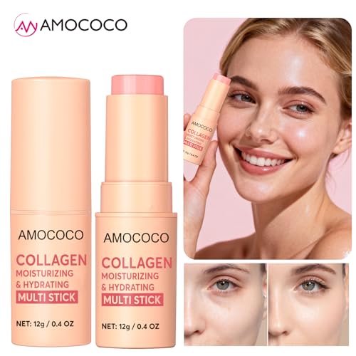 Collagen Hydrating Balm Stick 3-Pack – Lip, Eye & Face Moisturizer