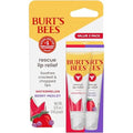 Burt's Bees Rescue Lip Relief, Watermelon & Berry Medley, Hydrating Lip Balm for Dry Cracked Lips, with Responsbily Sourced Beeswax and Shea Butter, 100% Natural Origin, 2 Pack, 0.35oz