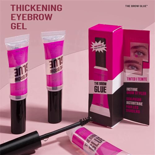 Transparent Eyebrow Gel Set - 16-Hour Waterproof Brow Glue