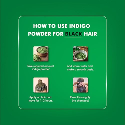 Natural Indigo Powder for Hair Coloring - 227g (8oz) Herbal Dye