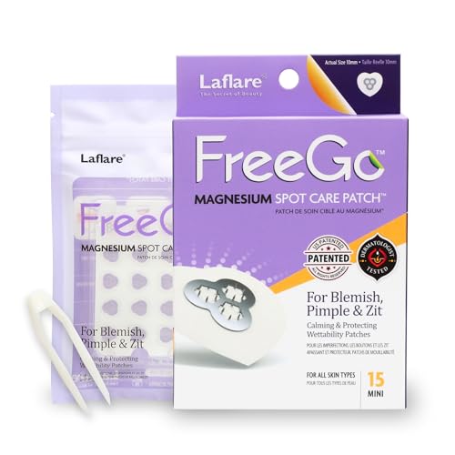 Magnesium Blemish Microdarts | Pimple Patch | Fast-Acting | Quick Calming | 99.9% Pure Magnesium | Madecassic Acid | Tea Tree | Eucalyptus Leaf | Hydrocolloid Spot Care Patch