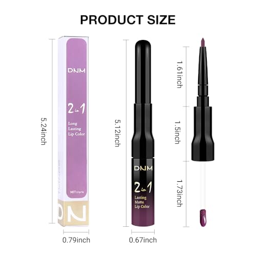 Kaely 2-in-1 Matte Lipstick & Lip Liner Duo - Waterproof 24H