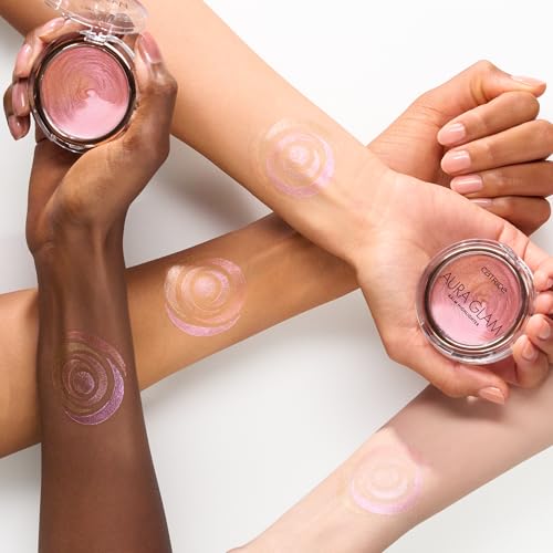 Catrice Aura Glam Highlighter Balm | Creamy, Lightweight Luminizer for Builadble Radiance | Rosy Pink & Warm Bronze | Vegan & Cruelty Free