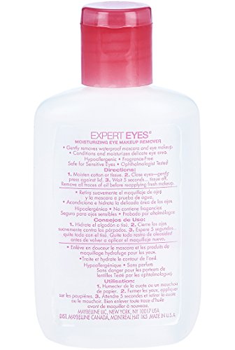 Maybelline Expert Eyes Moisturizing Eye Makeup Remover, 2 Count