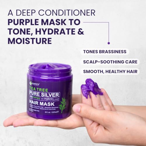 Purple Hair Mask Toner for Blonde & Bleached Hair