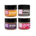 Eco Lips Organic Sugar Lip Scrub & Mask 4-Pack | Chapped Lips