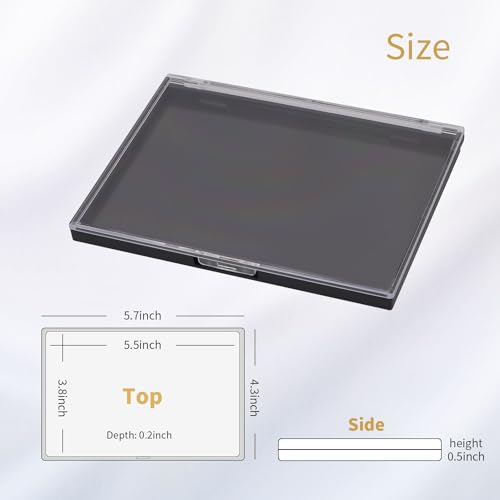 3-Pack Magnetic Makeup Palette with Clear Top & 60 Stickers