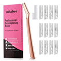 Mistfree Rose Gold Dermaplane Razor for Women with 12 Blades - Facial Hair & Peach Fuzz Removal