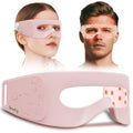 Red Light Therapy for Eyes, 4-in-1 3 Minutes Treatment Under Eye Red Light Mask, Targets Fine Lines, Eye Bags, Wrinkles & Dark Circles, Rejuvenating Eye Massager for Men Women (Pink)