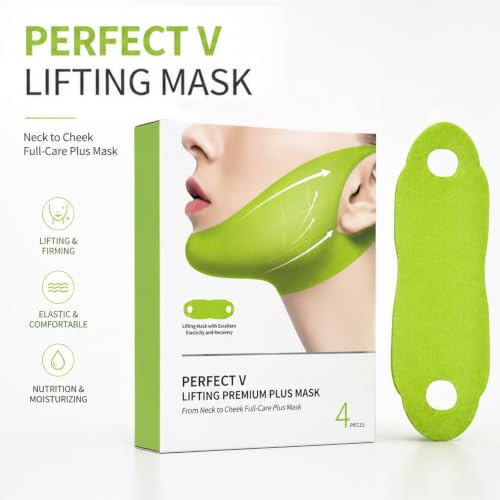 V Lifting Chin Mask with Collagen & Cactus Extract (4 Pack)