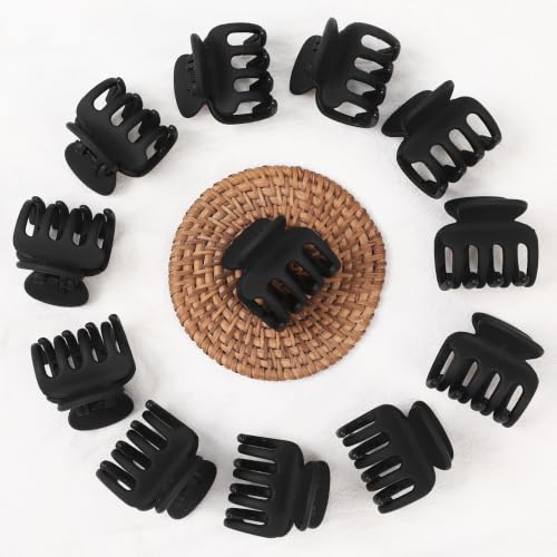 Sisiaipu 12Pcs Hair Clips Set - 1.8 Inch Claw Clips for All Hair Types