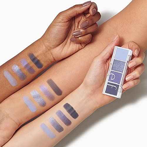 e.l.f. Bite-Size Eyeshadow, Ultra-Pigmented Eye Makeup Quad, 4 Matte & Shimmer Shades, Creamy & Blendable Powder, A?a? You, 0.12 Oz