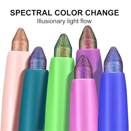 Chameleon Eyeliner Pencil Set 6 Pack - Color Shifting Multichrome