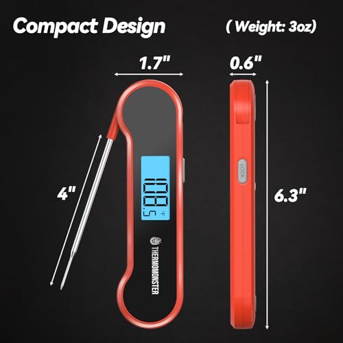 ThermoMonster Instant Read Meat Thermometer - 0.5 Sec Digital