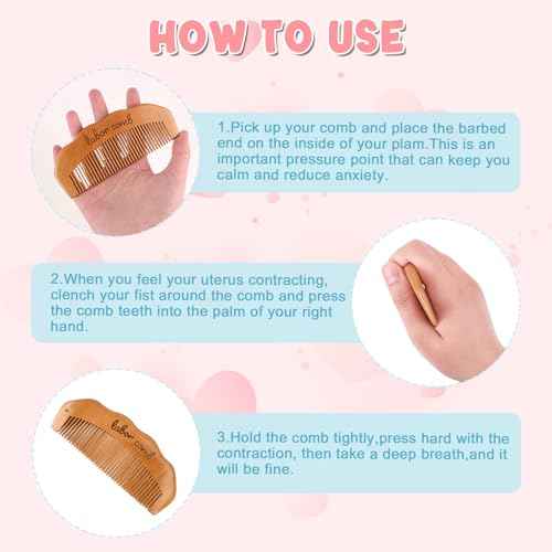 Birthing/Birth Comb for Labor Pain, Post Partum and Home Delivery Essentials, Pregnancy and Hospital Bag Must Haves, Gifts for Expecting Mom Women, Acupressure Tool for Anxiety/Natural Pain Relief
