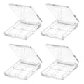 4-Piece Empty Eyeshadow Palette with Clear Grid Design