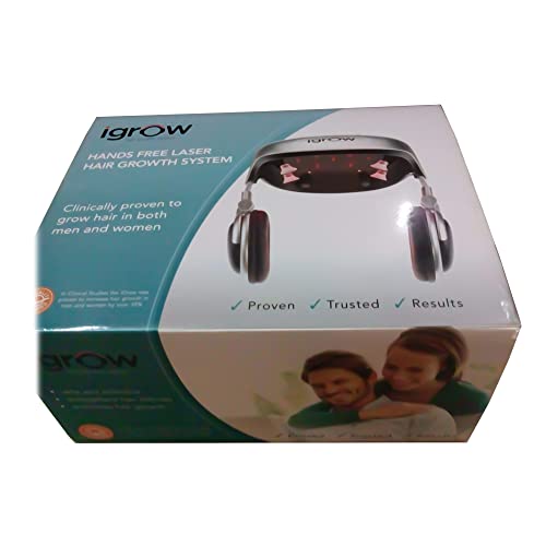 iGrow Professional Laser Hair Growth System - FDA Cleared Laser Cap Hair Growth for Men & Hair Regrowth Treatments for Women, Hair Loss Treatments Hair Helmet