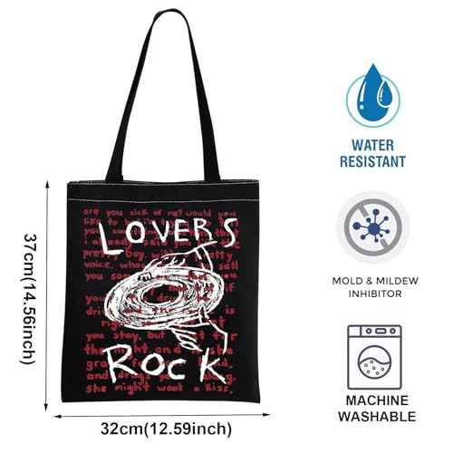 TV Girl Band Merch TV Girls Lovers Rock Inspired Canvas Bag TV Girl Gift Music Merchandise For Canvas Bag (Lovers Rock BK)