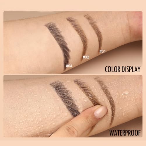 Waterproof Eyebrow Pencil Set - Microblading Pen with Brush (2 Pc)