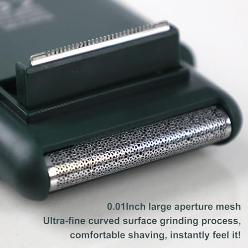 Electric Razor for Men, Mini Electric Foil Shavers with Beard Trimmer, Wet Dry Cordless Shaver,Portable Men¡¯s Travel Razor for Shaving Face£¬USB-C Rechargeable - Green