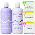 Function of Beauty Wavy Hair Set with Shampoo, Conditioner & Add-In Booster Treatment - Shine, Strengthen & Anti-Frizz Booster Shot to Enhance Shampoo, Conditioners & Hair Care Products