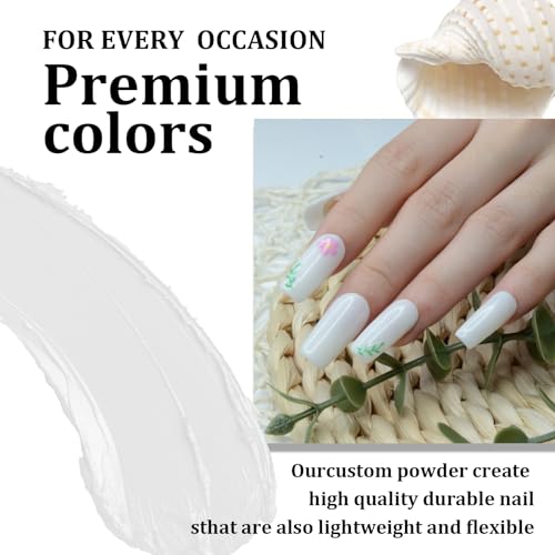 White Nail Dipping Powder (1 oz) - Long-Lasting French Manicure Powder